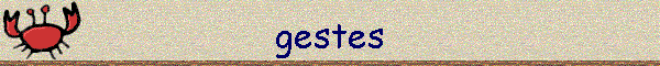 gestes