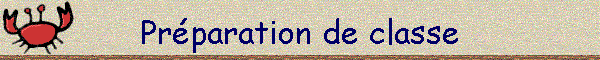 Prparation de classe